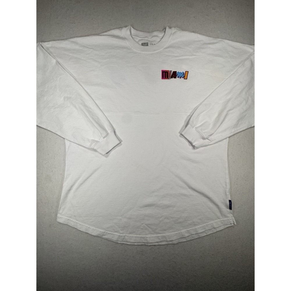COURT CULTURE MIAMI HEAT BASKETBALL & FLAME WHITE PULLOVER LONG SLEEVE NBA MEN/M